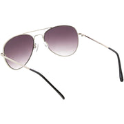 zeroUV Small Classic Metal Gradient lens Aviator Sunglasses C782 Sunglasses White Smoke Gold / Amber,Gunmetal / Lavender,Silver / Lavender