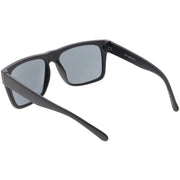 zeroUV Retro Square Neutral Colored Lens Horn Rimmed Sunglasses C785 Sunglasses White Smoke Shiny Black / Lavender,Matte Black / Lavender,Shiny Black / Smoke,Matte Black / Smoke