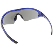 zeroUV TR-90 Performance Wrap Around Half Frame Sunglasses C798 Sunglasses White Smoke Red Smoke,Matte Black Smoke,Shiny Black Smoke,Blue Smoke