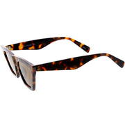 zeroUV Women's Retro Oversize Wide Pointed Cat Eye Sunglasses C921 Sunglasses White Smoke Red Smoke,White Smoke,Shiny Black Lavender,Matte Black Smoke,Tortoise Brown