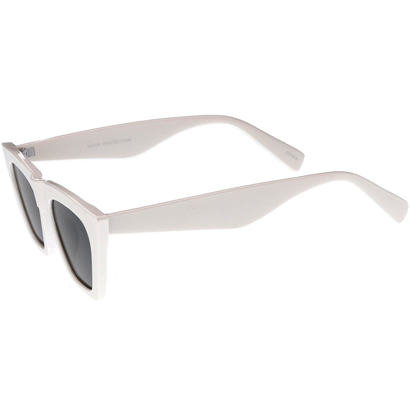 zeroUV Women's Retro Oversize Wide Pointed Cat Eye Sunglasses C921 Sunglasses White Smoke Red Smoke,White Smoke,Shiny Black Lavender,Matte Black Smoke,Tortoise Brown