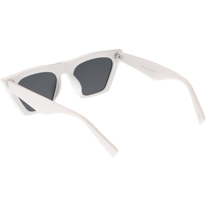 zeroUV Women's Retro Oversize Wide Pointed Cat Eye Sunglasses C921 Sunglasses White Smoke Red Smoke,White Smoke,Shiny Black Lavender,Matte Black Smoke,Tortoise Brown