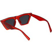 zeroUV Women's Retro Oversize Wide Pointed Cat Eye Sunglasses C921 Sunglasses White Smoke Red Smoke,White Smoke,Shiny Black Lavender,Matte Black Smoke,Tortoise Brown