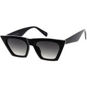 zeroUV Women's Retro Oversize Wide Pointed Cat Eye Sunglasses C921 Sunglasses White Smoke Red Smoke,White Smoke,Shiny Black Lavender,Matte Black Smoke,Tortoise Brown