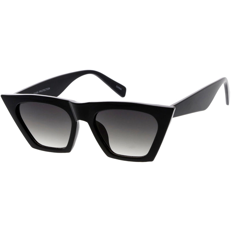 zeroUV Women's Retro Oversize Wide Pointed Cat Eye Sunglasses C921 Sunglasses White Smoke Red Smoke,White Smoke,Shiny Black Lavender,Matte Black Smoke,Tortoise Brown