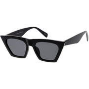zeroUV Women's Retro Oversize Wide Pointed Cat Eye Sunglasses C921 Sunglasses White Smoke Red Smoke,White Smoke,Shiny Black Lavender,Matte Black Smoke,Tortoise Brown