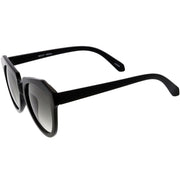 zeroUV Women's Oversize Geometric Round Cat Eye Sunglasses C938 Sunglasses White Smoke Dark Tortoise Brown Gradient,Shiny Black Lavender,Yellow Tortoise Brown,Frost White Brown Gradient,Shiny Black Smoke