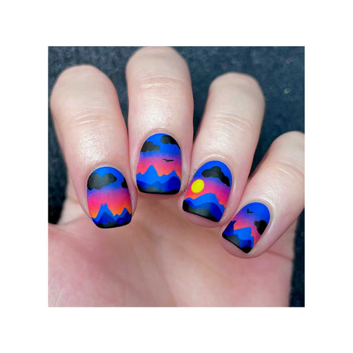 UberChic Beauty Create-A-Scape Stamping Plate Rosy Brown