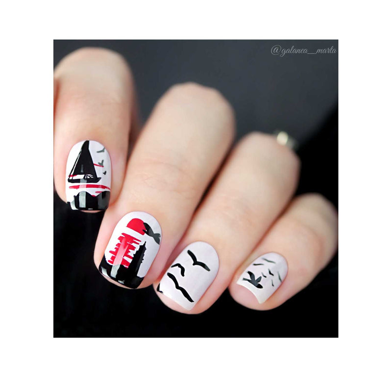 UberChic Beauty Create-A-Scape Stamping Plate Black
