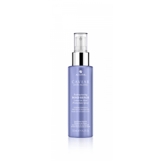 VIP Extensions Alterna Caviar Anti-Aging Restructuring Bond Repair Leave-In Heat Protection Spray 4.2 Oz Heat Protectant White Smoke