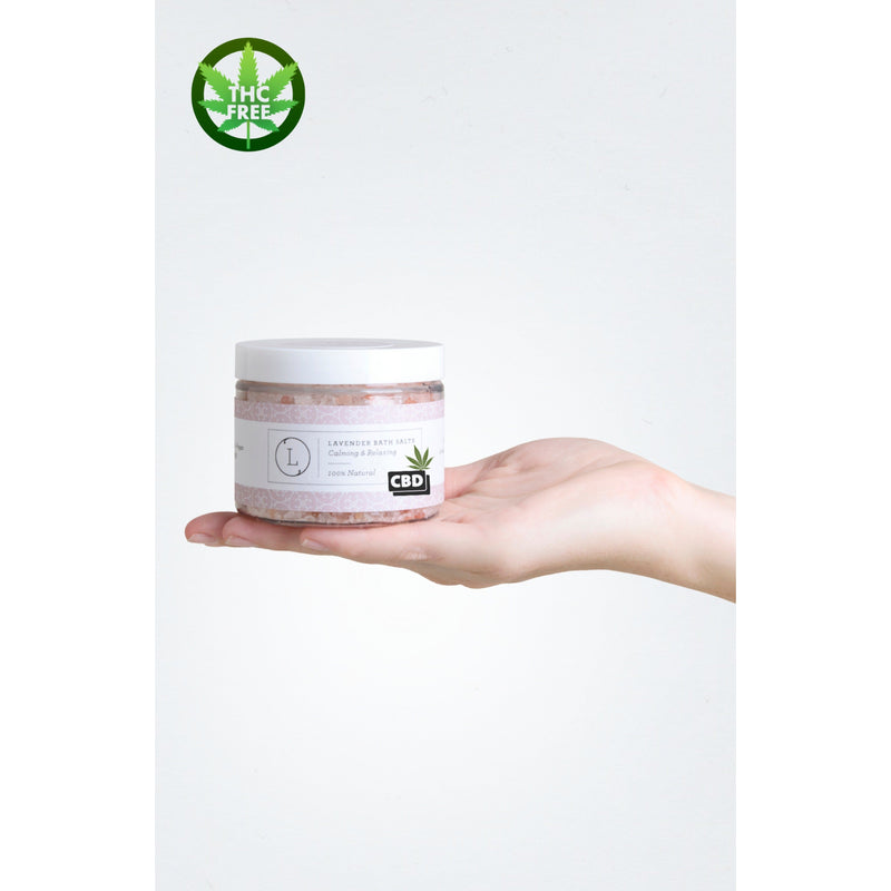CBD Lavender Bath Salts – Epsom, Dead Sea & Himalayan Soak