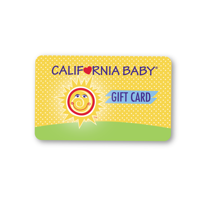 California Baby Physical Gift Card Gift Card Light Goldenrod $25,$50,$75,$100,$150,$200