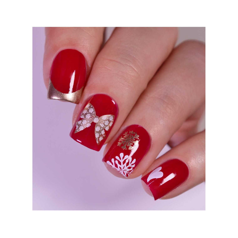 UberChic Beauty Coquette Christmas Stamping Plate Gray
