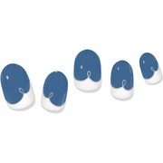 laurenbbeauty COLOR CHANGE Malibu Coastline Cobalt Gel Nail Wrap Nail Art Kits & Accessories White Smoke