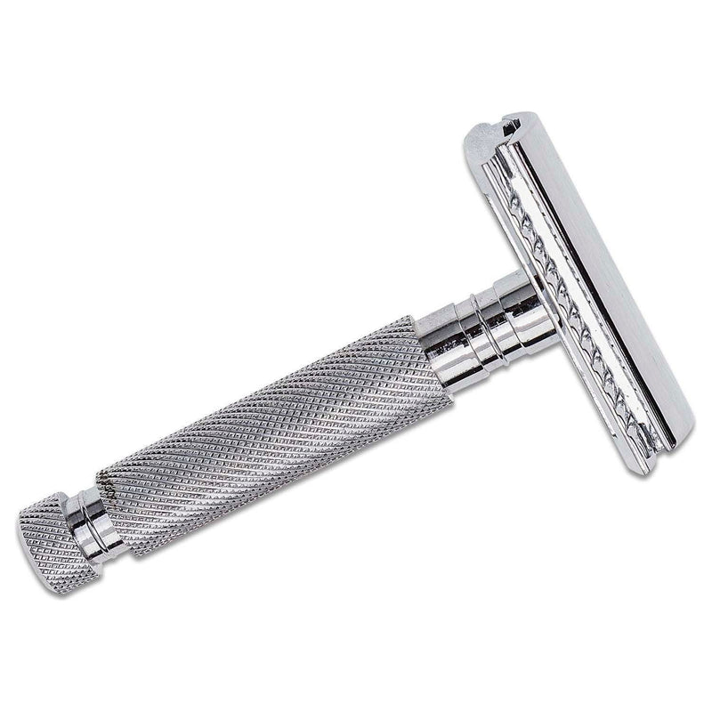 Parker Parker 97R Heavyweight Three Piece Double Edge Safety Razor Safety Razor Light Gray