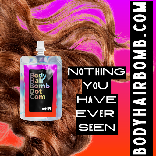 Whipi Co Body Hair Bomb Dot Com- Everything Cream Black 5 oz,1 oz