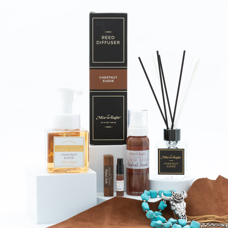 MIXOLOGIE Mixologie Chestnut Suede Home Products White Smoke Luxe Room Spray,Reed Diffuser