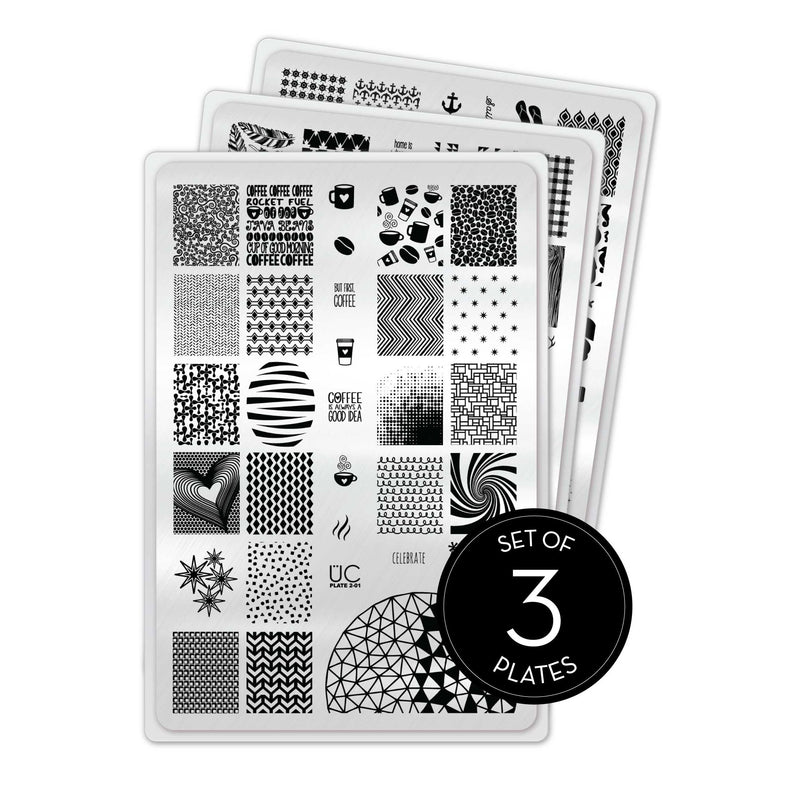 UberChic Beauty Collection 02 Stamping Plate Black