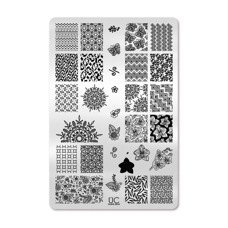 UberChic Beauty Collection 20 Stamping Plate Black