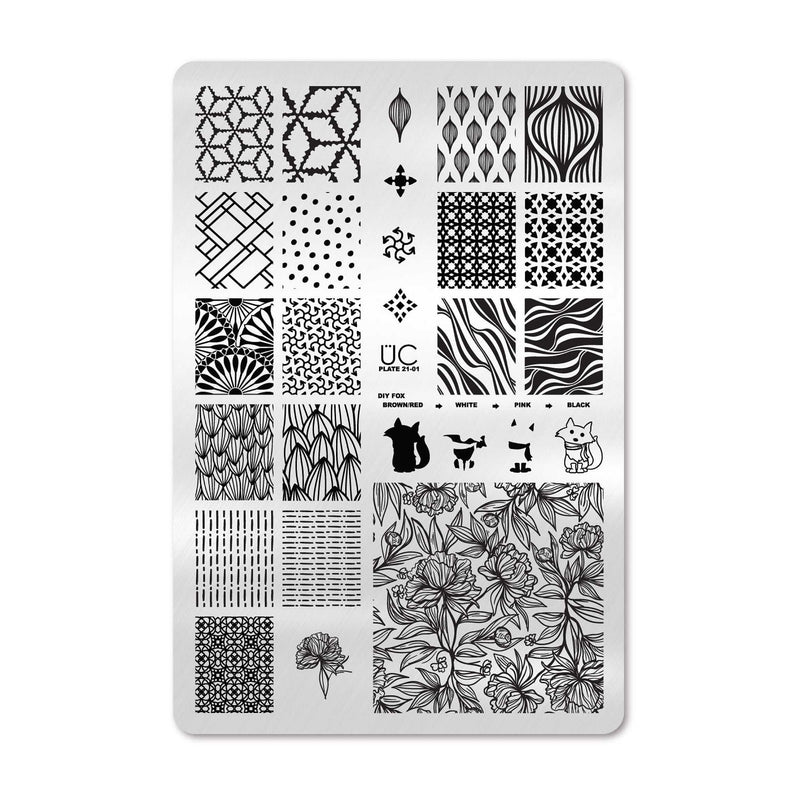 UberChic Beauty Collection 21 Stamping Plate Black