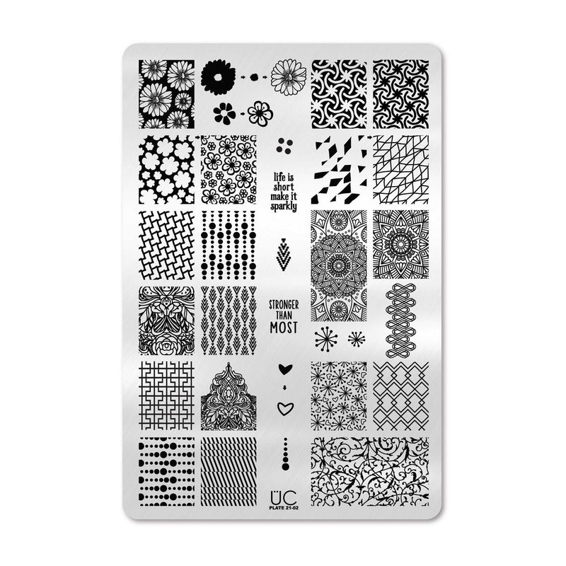UberChic Beauty Collection 21 Stamping Plate Black