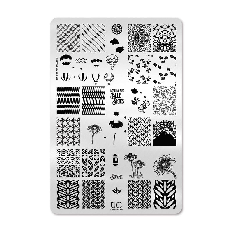 UberChic Beauty Collection 21 Stamping Plate Black