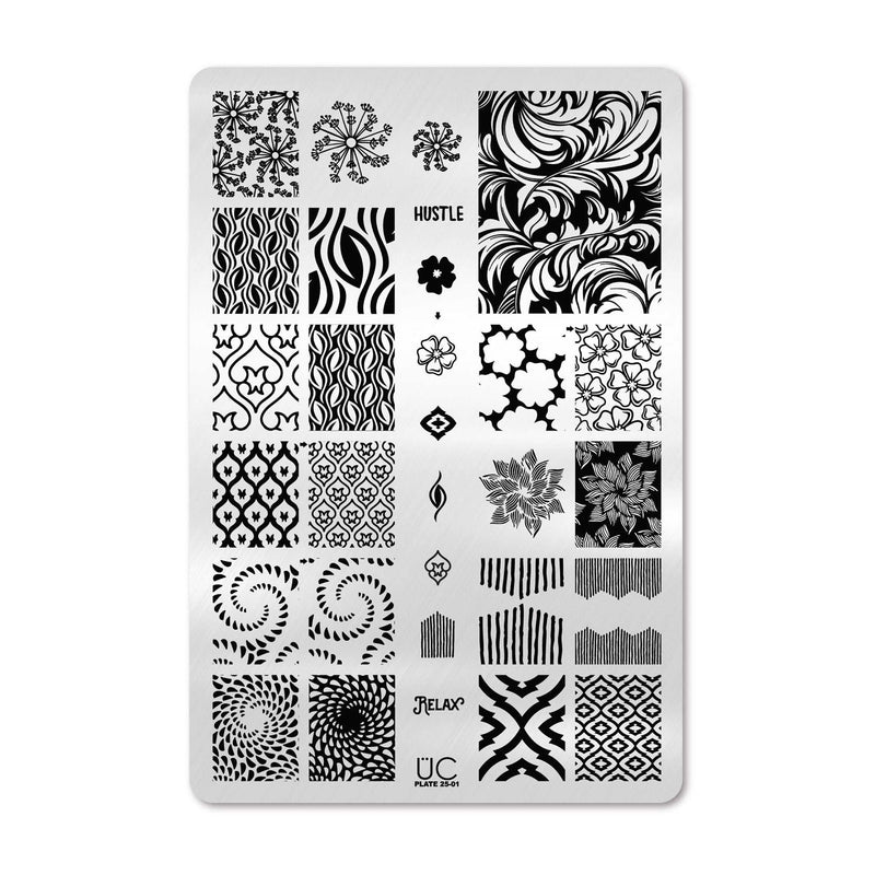 UberChic Beauty Collection 25 Stamping Plate Black