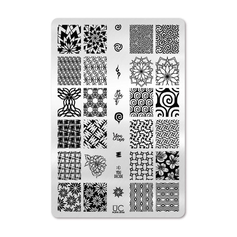 UberChic Beauty Collection 25 Stamping Plate Black