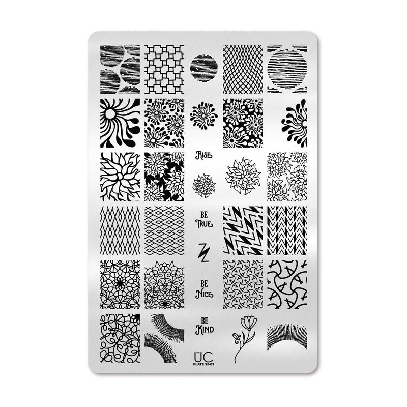 UberChic Beauty Collection 25 Stamping Plate Black