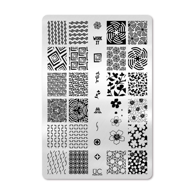 UberChic Beauty Collection 27 Stamping Plate Black