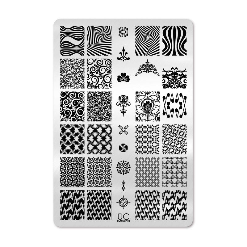 UberChic Beauty Collection 27 Stamping Plate Black
