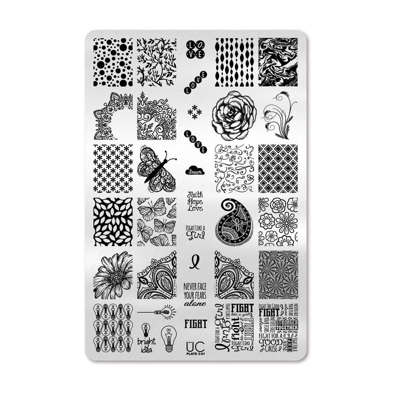 UberChic Beauty Collection 03 Stamping Plate Black
