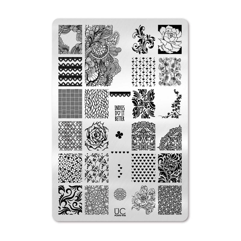 UberChic Beauty Collection 04 Stamping Plate Black
