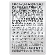 UberChic Beauty Alphabet-02 Stamping Plate Light Gray