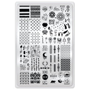 UberChic Beauty Boho Chic Stamping Plate Light Gray