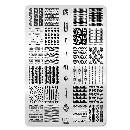 UberChic Beauty Cultural Harmony Stamping Plate Black