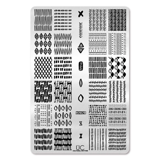 UberChic Beauty Cultural Rhythm Stamping Plate Black