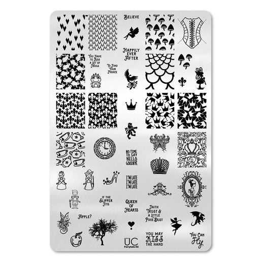 UberChic Beauty Fairytale-02 Stamping Plate Lavender