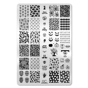 UberChic Beauty Halloween-02 Stamping Plate Black