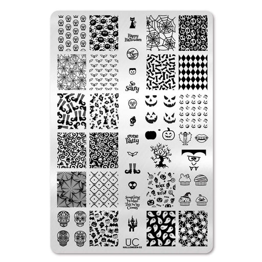 UberChic Beauty Halloween-02 Stamping Plate Black