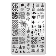 UberChic Beauty Holiday Jingle, (Christmas-03) Stamping Plate Lavender