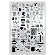 UberChic Beauty It's A Season Of Joy Stamping Plate Light Gray