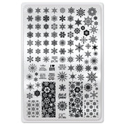 UberChic Beauty Let It Snow Stamping Plate Light Gray