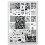 UberChic Beauty Love and Marriage-03 Stamping Plate Light Gray