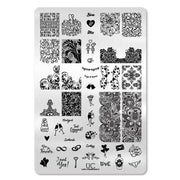 UberChic Beauty Love and Marriage-01 Stamping Plate Black