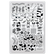 UberChic Beauty Mod Chic Garden Stamping Plate Light Gray