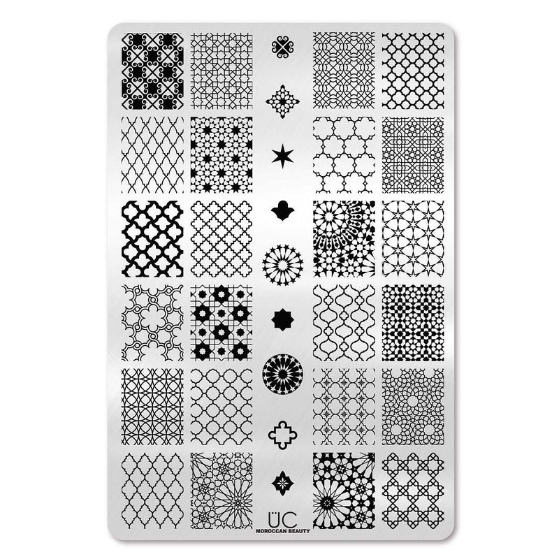 UberChic Beauty Moroccan Beauty Stamping Plate Black