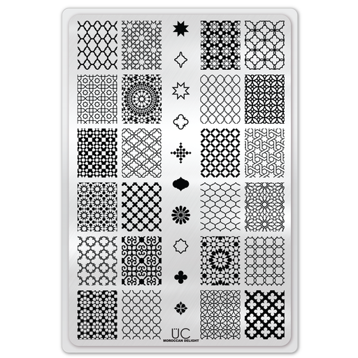 UberChic Beauty Moroccan Delight Stamping Plate Light Gray