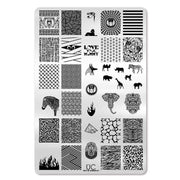 UberChic Beauty Out of Africa-01 Stamping Plate Black