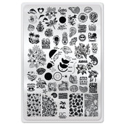 UberChic Beauty Seashells & Sunshine Stamping Plate Light Gray
